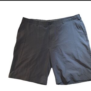 Hogan Gray Flat Front Shorts Versatile Design